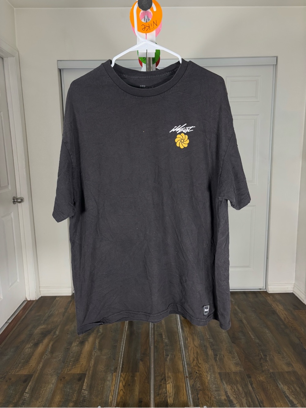 Illest Black Short-Sleeve Men’s Tee with Yellow Chest Accent